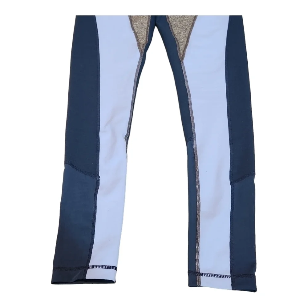 Zella NWOT Women's Colorblock Gray and Blue Workout Yoga Leggings, Small - Picture 2 of 12